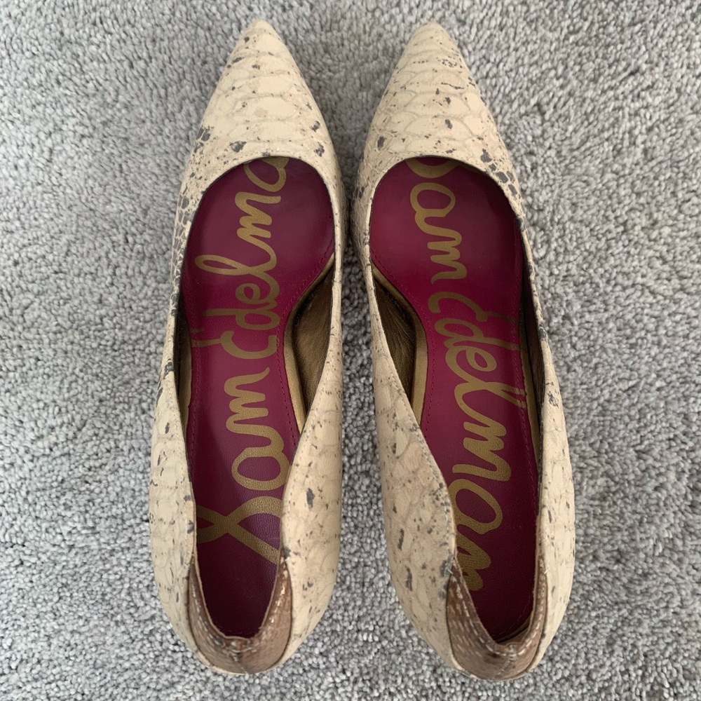 Sam Edelman Celia Leather Snakeskin Pumps - Picture 6 of 8